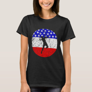 American Flag Badminton Shirt - Badmintonspeler