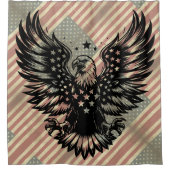 American Flag Bald Eagle America Douche rideau (Devant)