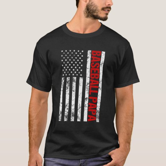 American Flag Baseball Papa Sweat Baseball Papa (Devant)