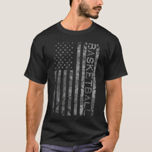 American Flag Basketball Player Coach voor mannen T-shirt