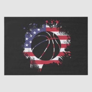 American Flag Basketball Player Tissuepapier