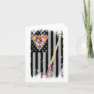 American Flag Biljart  Pool Player  Kaart