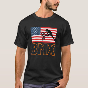 American Flag BMX Clothing - BMX Rider  BMX T-shirt