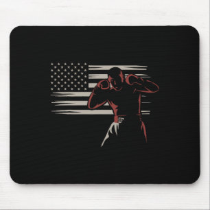 American Flag Boxer stijl Boksen liefhebbers Muismat