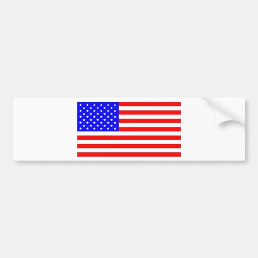 AMERICAN FLAG BUMPERSTICKER (Voorkant)
