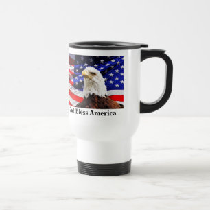 American Flag Café Mug ou DEUX VOS PHOTOS & TEXTE