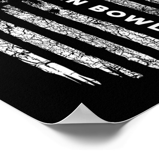 American Flag Candlepin Bowling -  Candlepi Poster (Hoek)