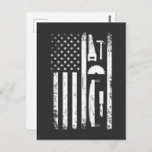 American Flag Carpenter Tools Woodwerker Craftsman Briefkaart (Voorkant / Achterkant)