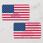 American Flag Carte de visite USA Personnalisé (Devant / Derrière)