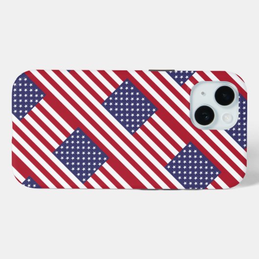 American Flag Case-Mate iPhone Case (Achterkant (horizontaal))