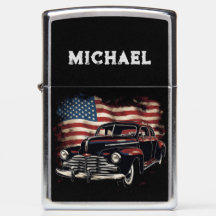 American Flag Classic Car - 4 juillet USA