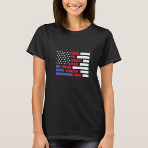 American Flag Coder Codering Computer Nerd T-shirt