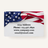 American Flag Company Naam ID Badge (Achterkant)