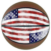 American Flag Custom Fullsize Basketball Basketbal (Voorkant)