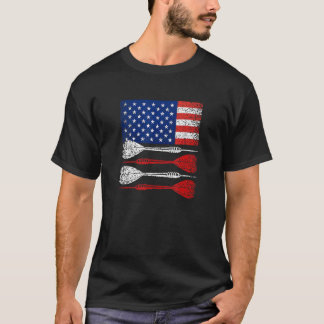 American Flag Darts USA Gooi Dart Speler T-shirt