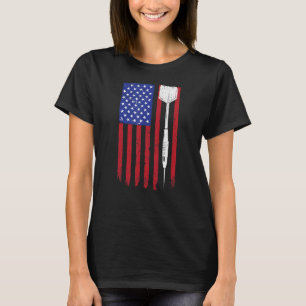 American Flag Darts USA Gooi Dart Speler T-shirt
