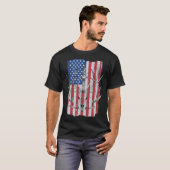 American Flag Deer Hunting T-shirt (Voorkant volledig)