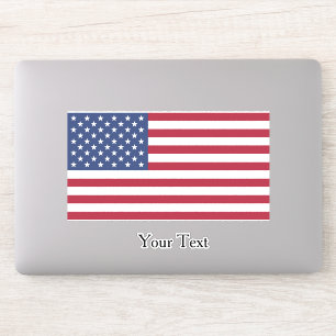 American Flag Design Contour Sticker