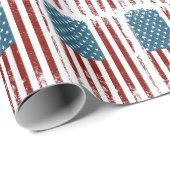 American Flag Distressed Design Cadeaupapier (Rol Hoek)