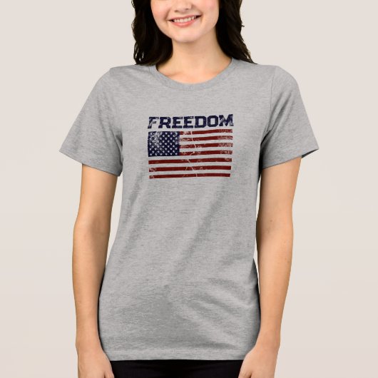 American Flag Distressed T-shirt (Voorkant)