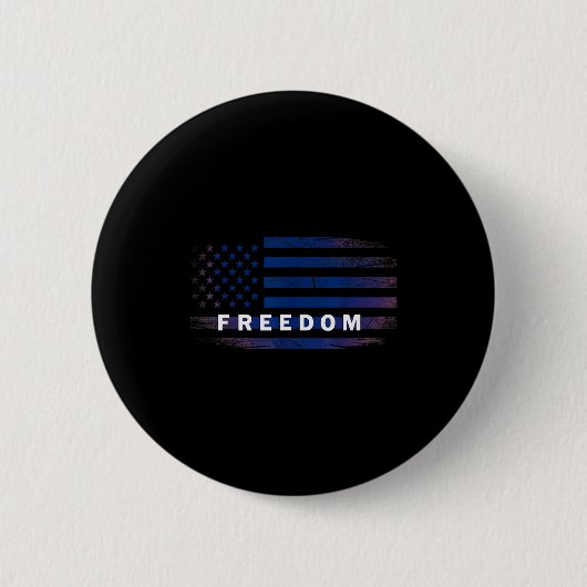 American Flag Dom Ronde Button 5,7 Cm (Voorkant)