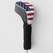 American Flag Driver Golf Head Hoesje Golfheadcover (Schuin)