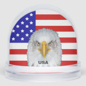 American Flag, Eagle and Text Sneeuwbol (Voorkant)