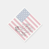 American Flag Eagle Patriottische Papieren servett Servetten (Hoek)