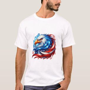 American Flag Eagle Royal luxe T-shirt