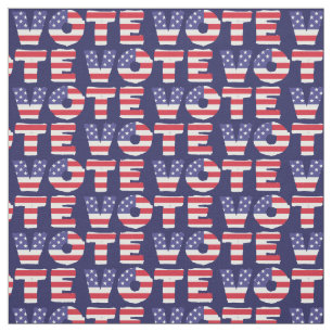 American Flag Fled Letters Vote Patroon Stof