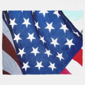 AMERICAN FLAG FLEECE DEKEN (Voorkant (Horizontaal))