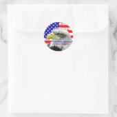 American Flag God Bless America Eagle Stickers (Sac)