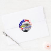 American Flag God Bless America Eagle Stickers (Enveloppe)
