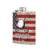 American Flag Golf Design Heupfles (Links)