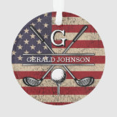 American Flag Golf Monogramme Design (dos)
