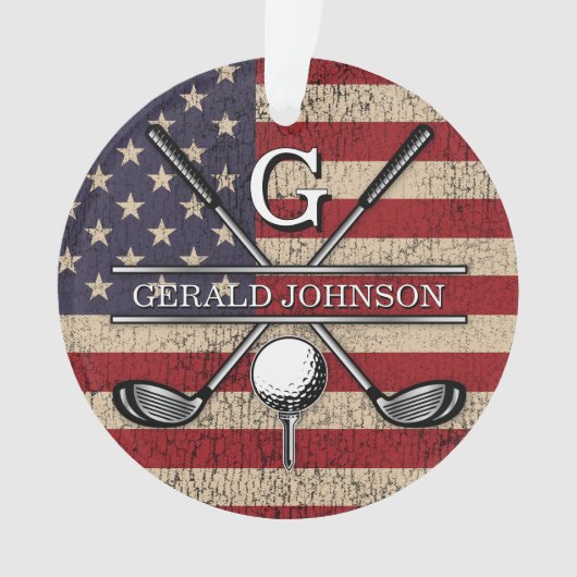 American Flag Golf Monogramme Design (devant)