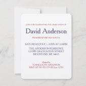 American Flag Graduation Class of 2025 Invitation (Dos)