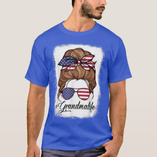 American Flag Grandma Life Bleaching Moeder's 4e J T-shirt