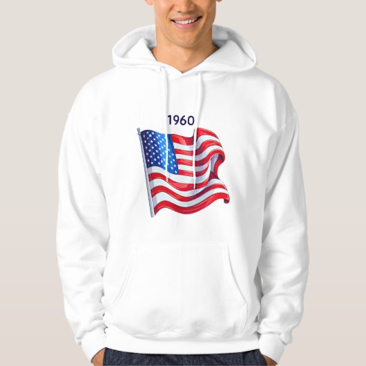 American Flag Graphic T-shirt | Patriottisch Ameri (Voorkant)