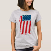 American Flag Grunge Vintage Tshirt (Devant)