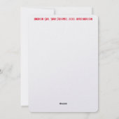 American Flag hart Feestdagenkaart (Achterkant)