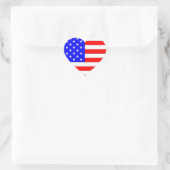 AMERICAN FLAG HART STICKER (Tas)