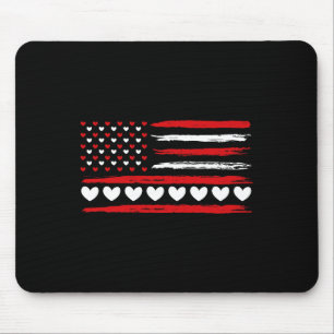 American Flag Hearts Love Patriotic Happy Valentin Muismat