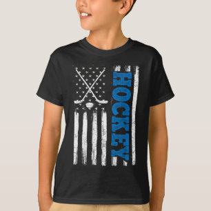 American Flag Hockey USA Patriottisch Shirt Hockey