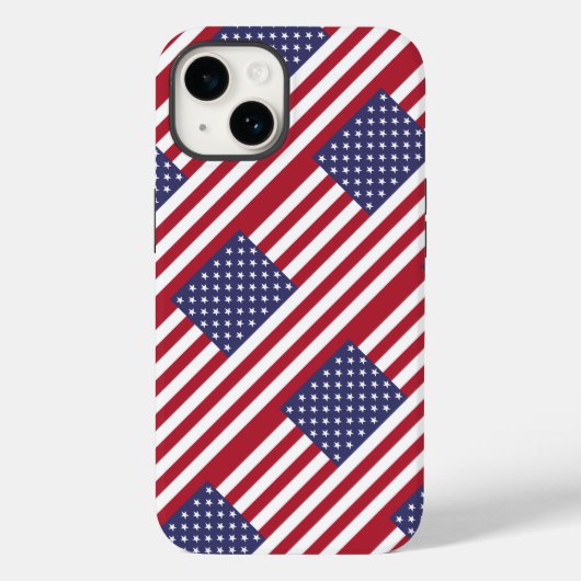 American Flag Hoesje-Mate iPhone Case (Achterkant)