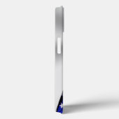 American Flag iPhone Case Monogrammed (Achterkant / Rechts)