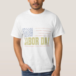 American Flag Labour Day echte harde werker T-shirt