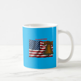 American Flag & Liberty Bell Independence Day URM Koffiemok