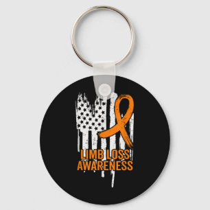 American Flag Limb Loss Awareness Hand been geampu Sleutelhanger