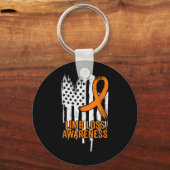 American Flag Limb Loss Awareness Hand been geampu Sleutelhanger (Voorkant)